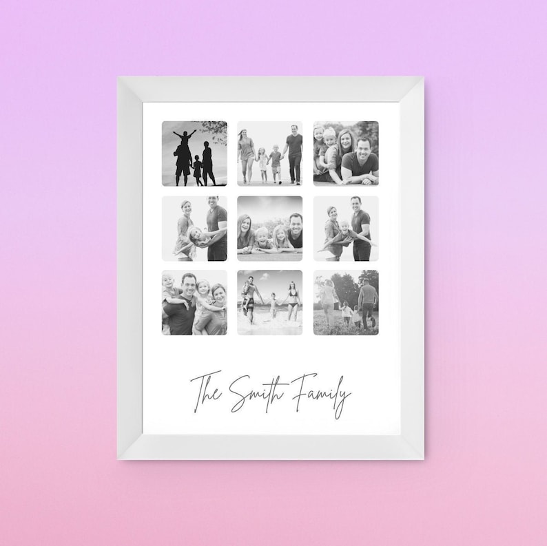 A4 Print Personalised New Mum Mother\u2019s Day Family Photo Gift Print Birthday Gift Gift For First Time Mum Mother\u2019s Day Keepsake