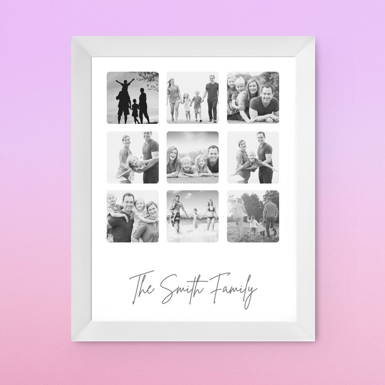 A4 Print Personalised New Mum Mother\u2019s Day Family Photo Gift Print Birthday Gift Gift For First Time Mum Mother\u2019s Day Keepsake