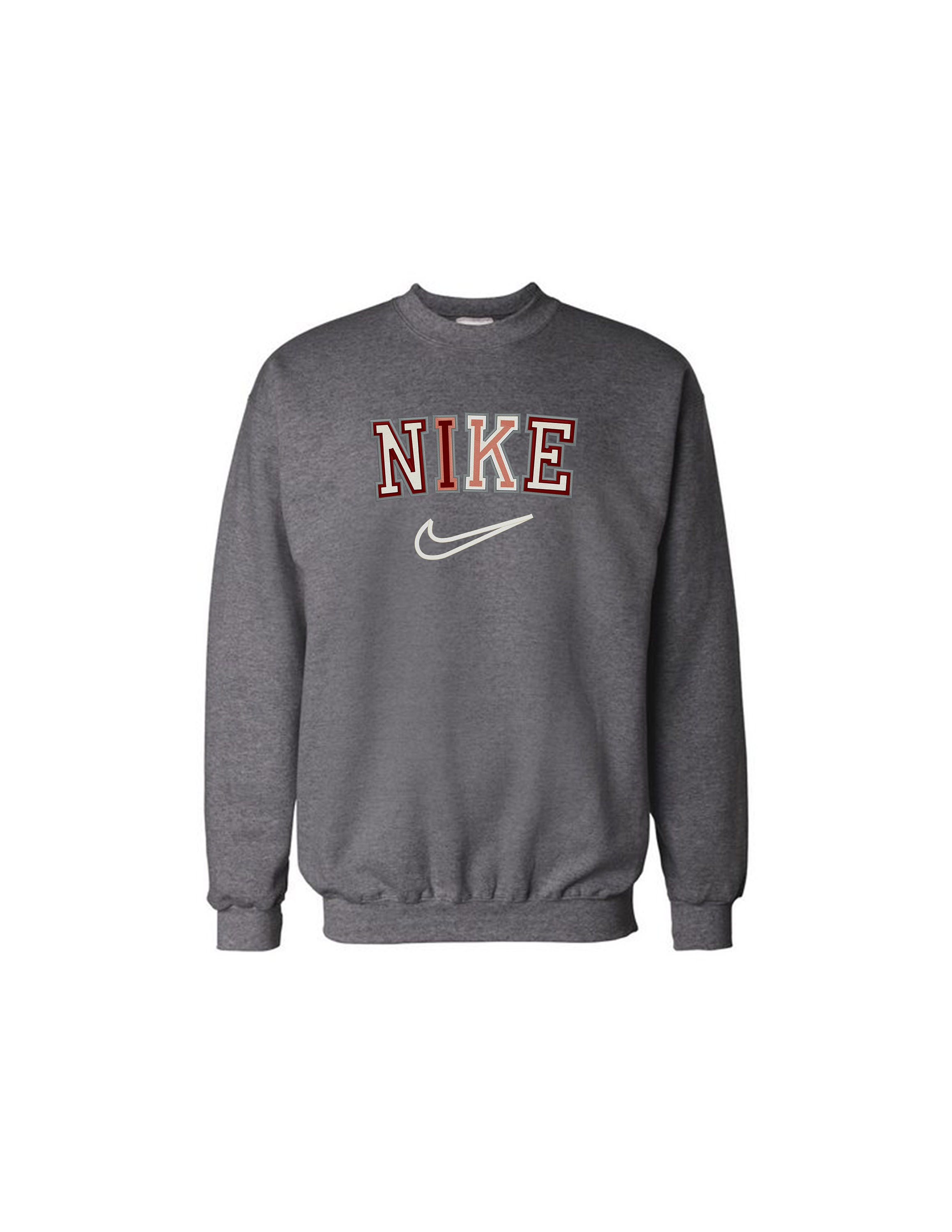 Nike Spell Out Embroidered Sweatshirt with Fall Colors | Etsy