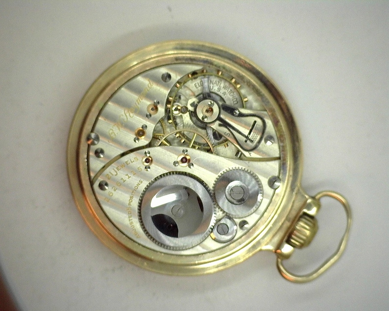 1924 Elgin B.W. Raymond 21 jewel Railroad Pocket Watch in a | Etsy