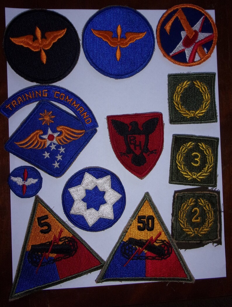68 Original World War Two US Military Patches PRICED EACH | Etsy