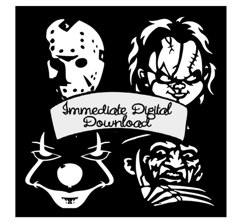SVG Digital Download Halloween Horror Film Shadow Box .svg | Etsy
