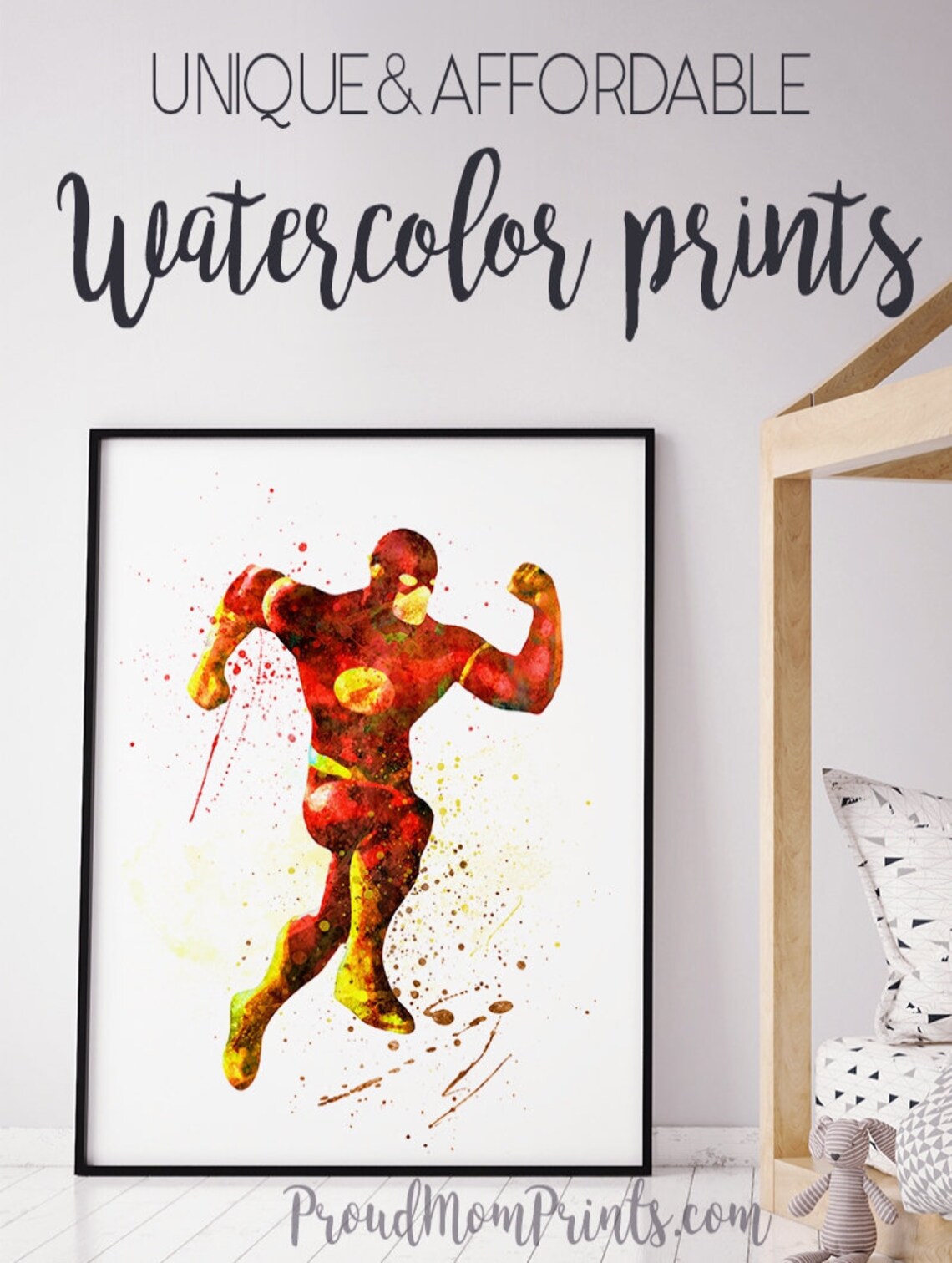The Flash Wall Art Print Decor Printable Poster Dc Comics | Etsy