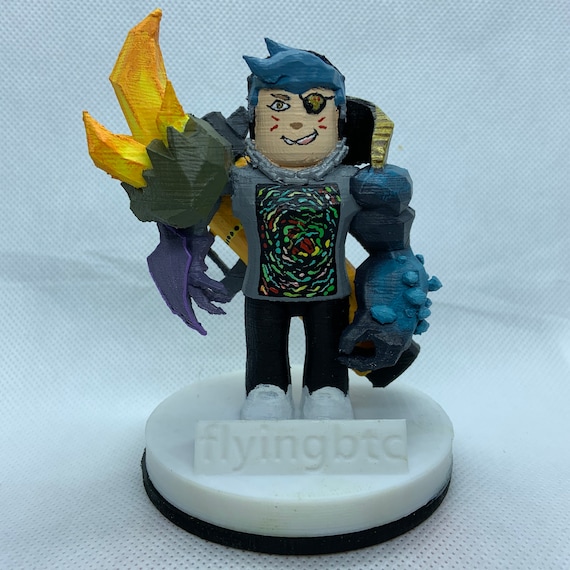 Personalized 3d Printed Roblox Character Etsy - how to customize roblox toy figures to your own character