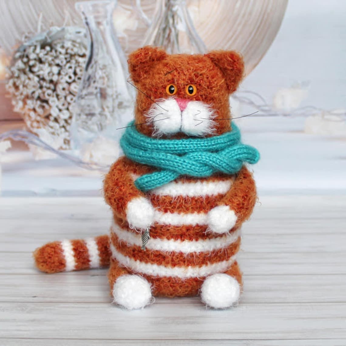 Cute Fat Cat Toy Crochet Pattern PDF Soft and Fluffy Cat Etsy