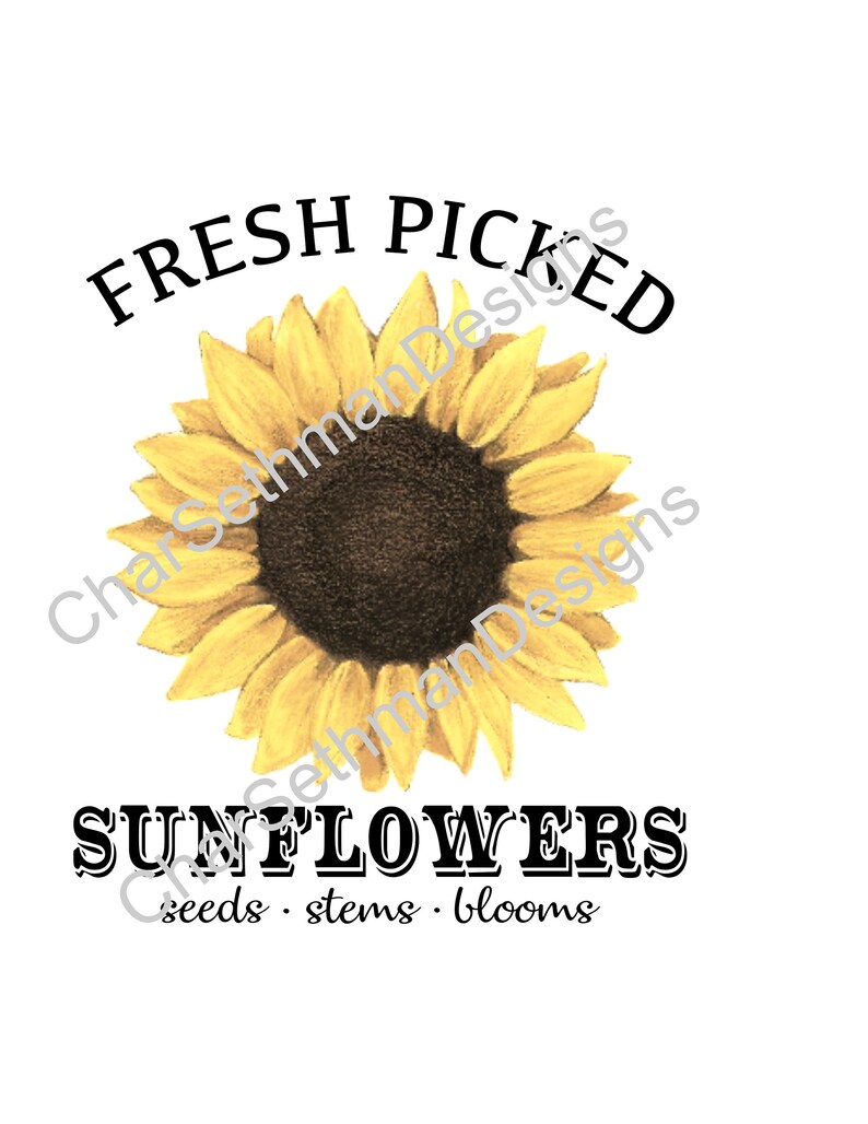 Fresh Picked Sunflowers Sublimation PNG Design Pillow | Etsy