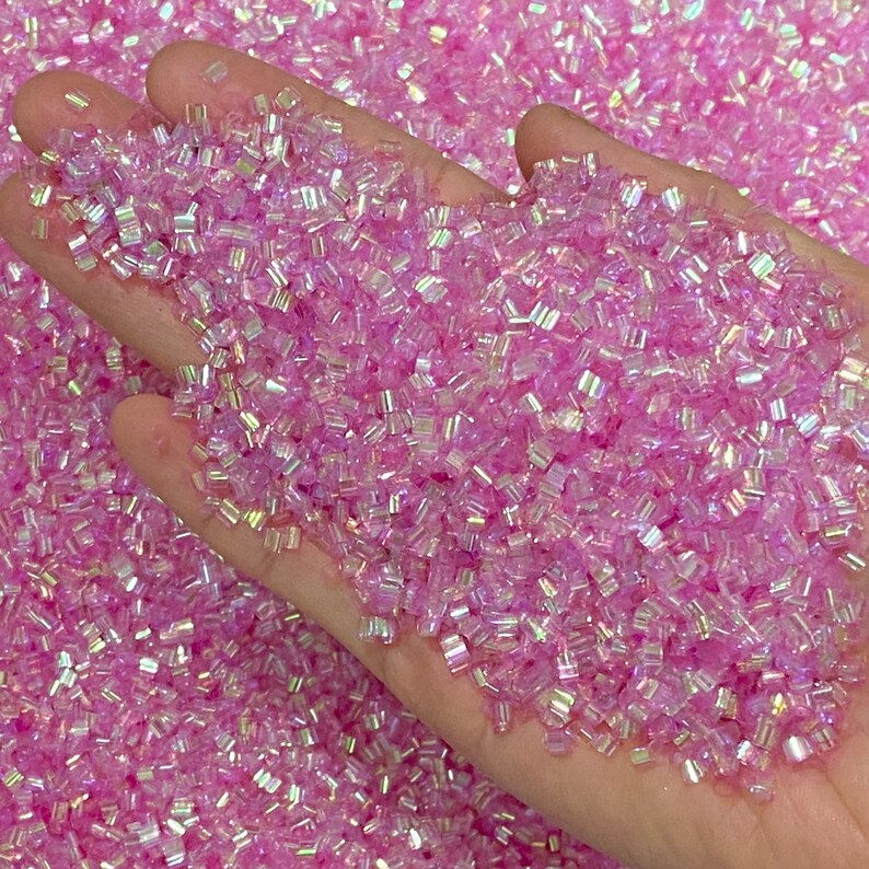 100g Bingsu Beads Crispy Crunchy Iridescent Straw Tube Beads Etsy