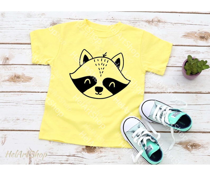 Raccoon svg Baby onesie svg Woodland svg Cute raccoon svg ...