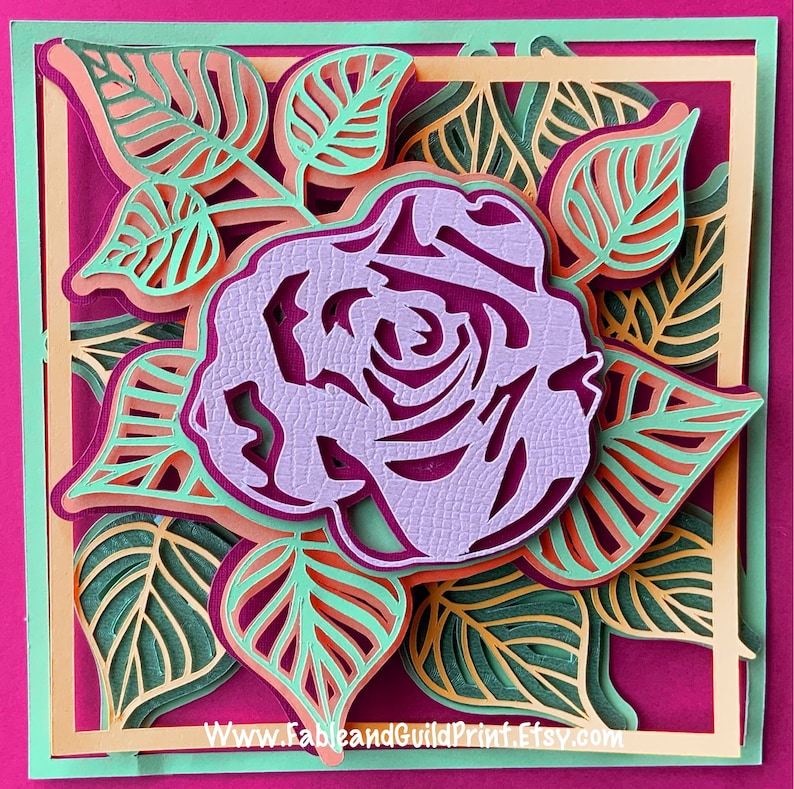 Download 3D Multi Layered Cricut Cut File Cricut SVG Rose Mandala ...