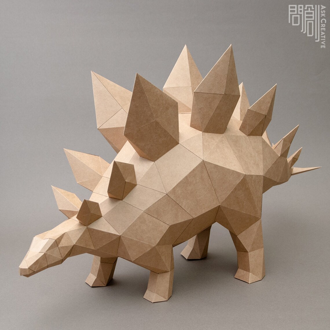 stegosaurus paper plate craft