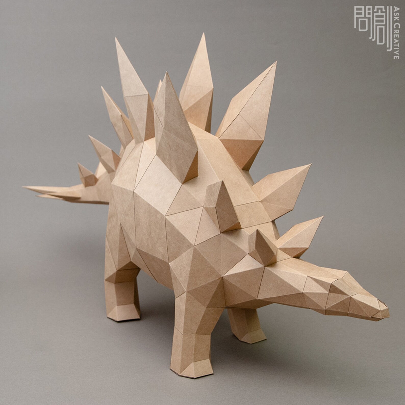 stegosaurus paper plate craft