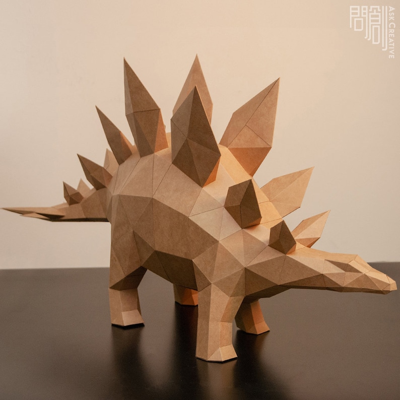 stegosaurus paper plate craft