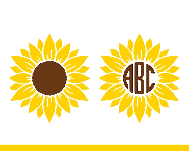 Free Free 338 Sunflower Initial Svg SVG PNG EPS DXF File