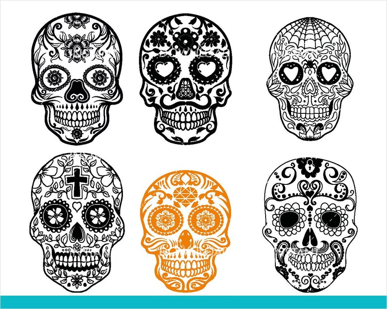 Sale Sugar Skull SVG Collection Candy Skull DXF Sugar | Etsy