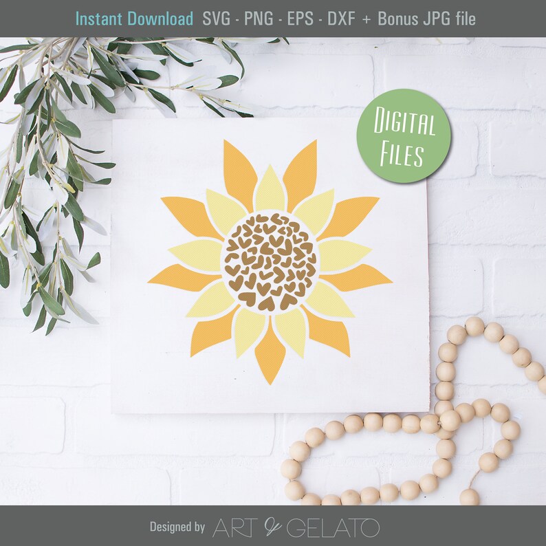 Free Free 103 Sunflower Heart Svg SVG PNG EPS DXF File