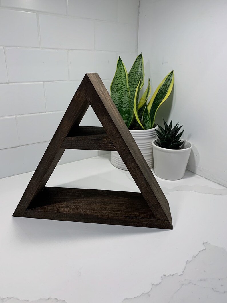 Triangle Wall Shelf Etsy