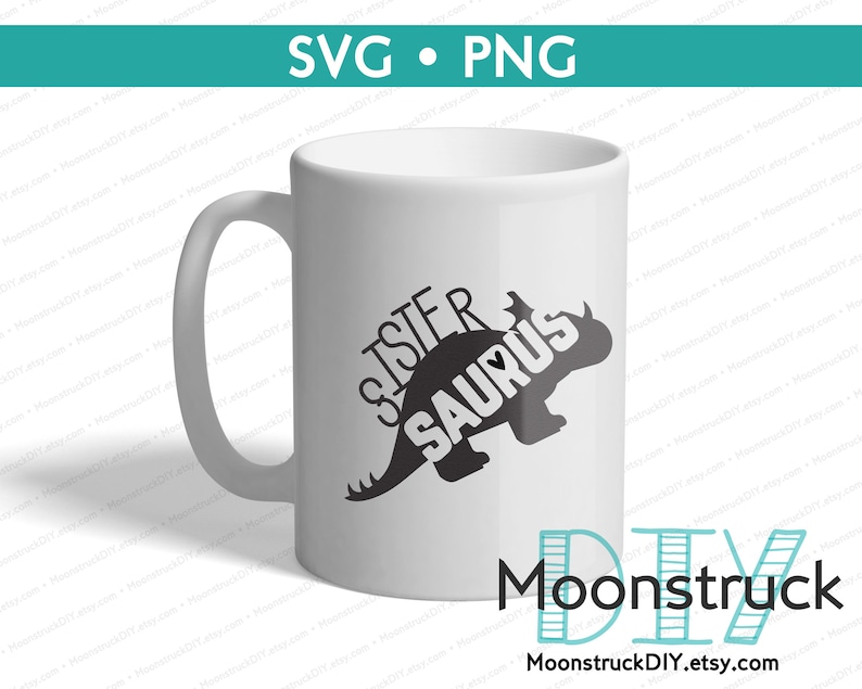Sister Saurus Sister Dinosaur SVG & PNG Circuit Cutout | Etsy
