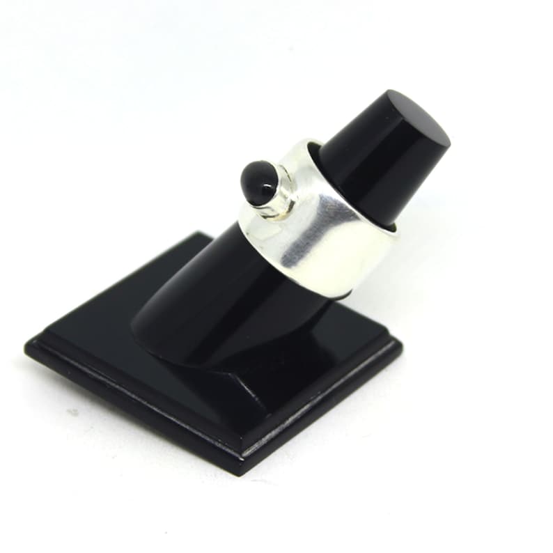 Daily Wear Ring Jewelry US Ring Size 6.5 Black Agate 925 Sterling Silver Ring Jewelry Beautiful Gift Ring For Women