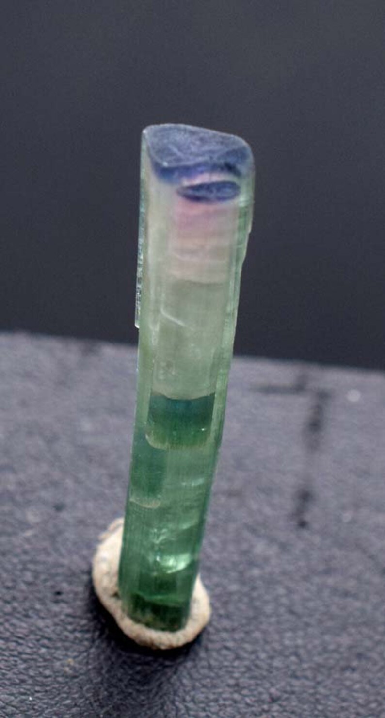 33*6*5 mm Tourmaline Crystal Terminated And Undamaged Bi Color Tourmaline Crystal From Afghanistan 10.30 Carats
