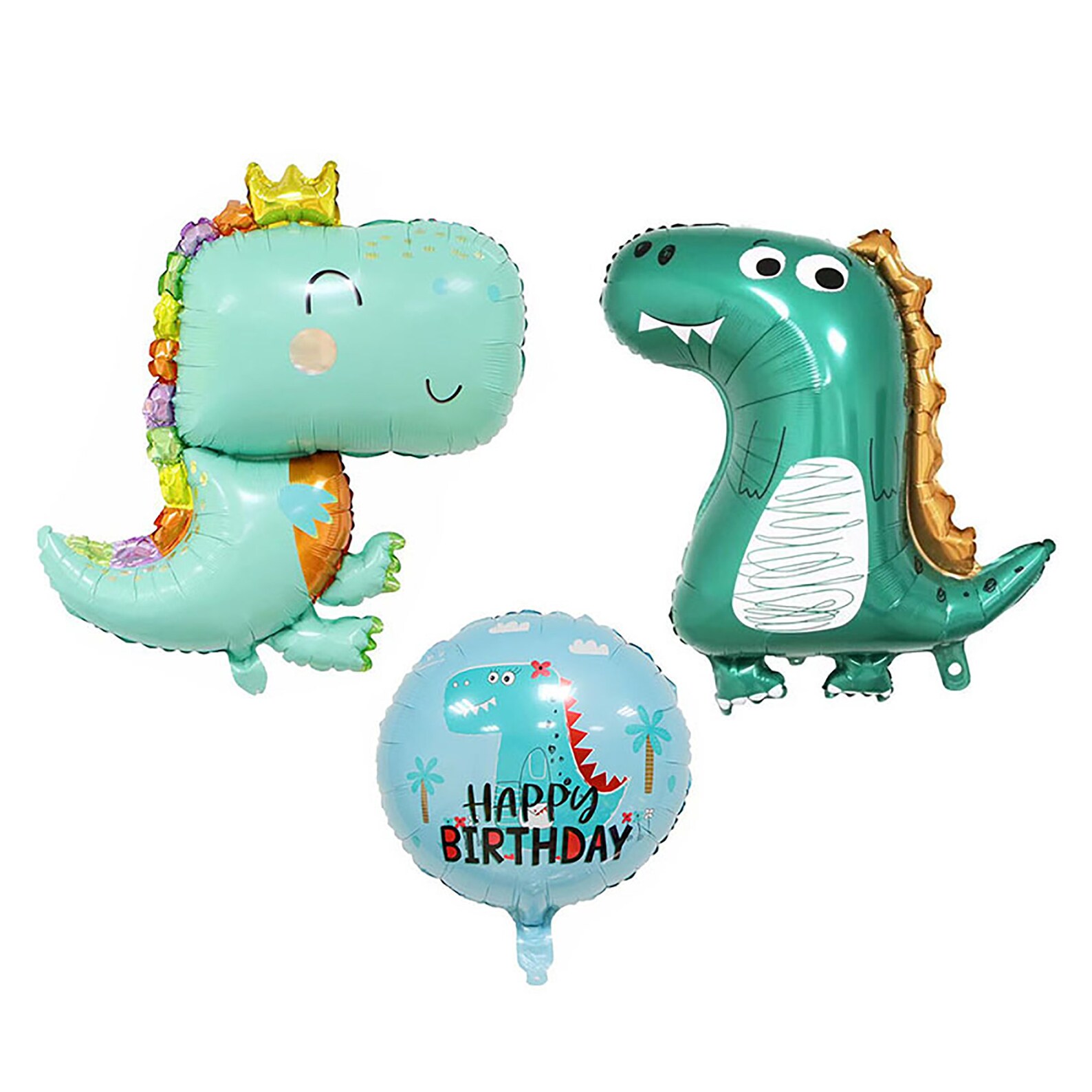 Lovely Dinosaur Balloon Cartoon Mylar Balloons Birthday | Etsy