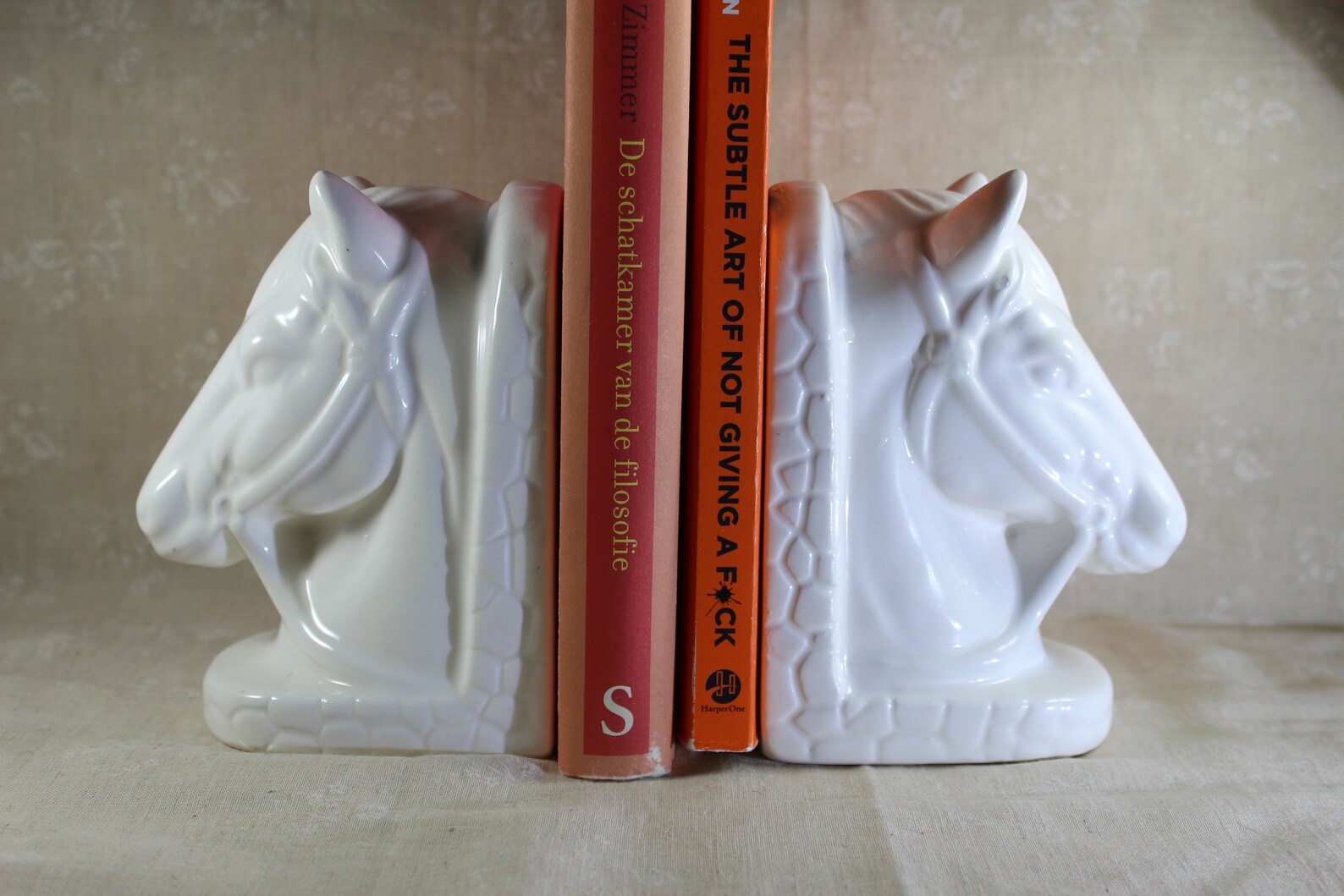 blenko horse bookends