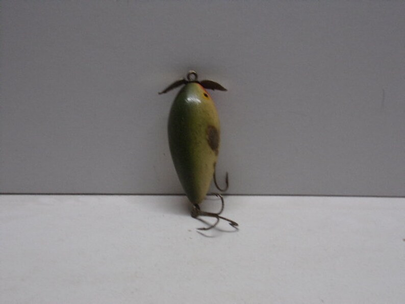 Vintage topwater prop lure wooden from 1940s 1950s unknown Etsy