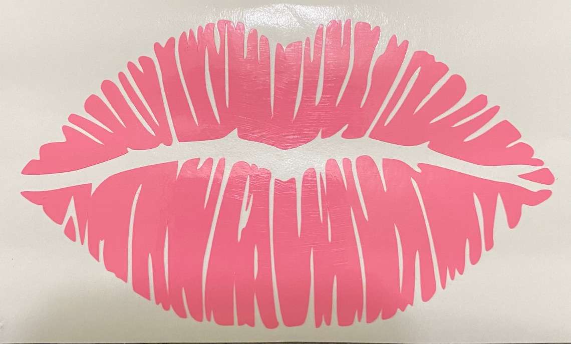 Lips Decal Permanent Vinyl Sticker Etsy 3933