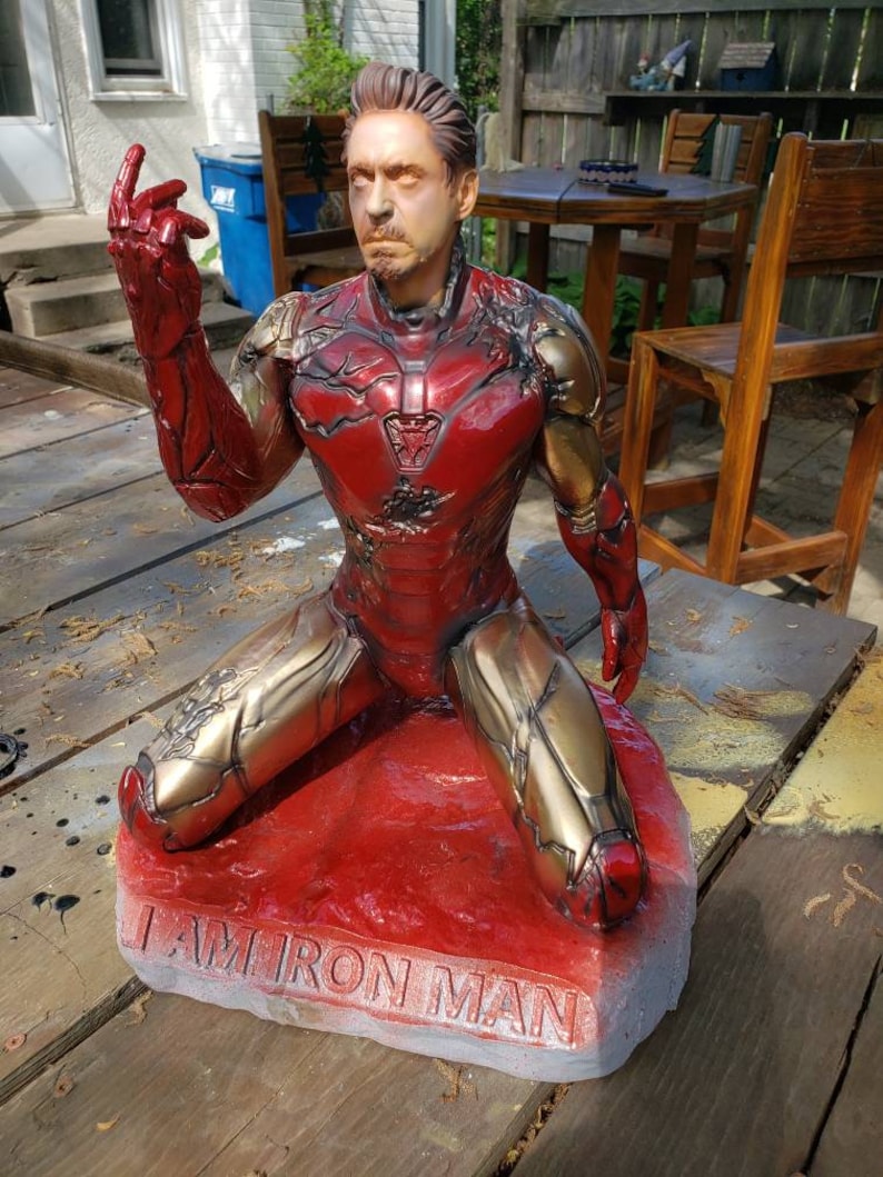 iron man snap statue