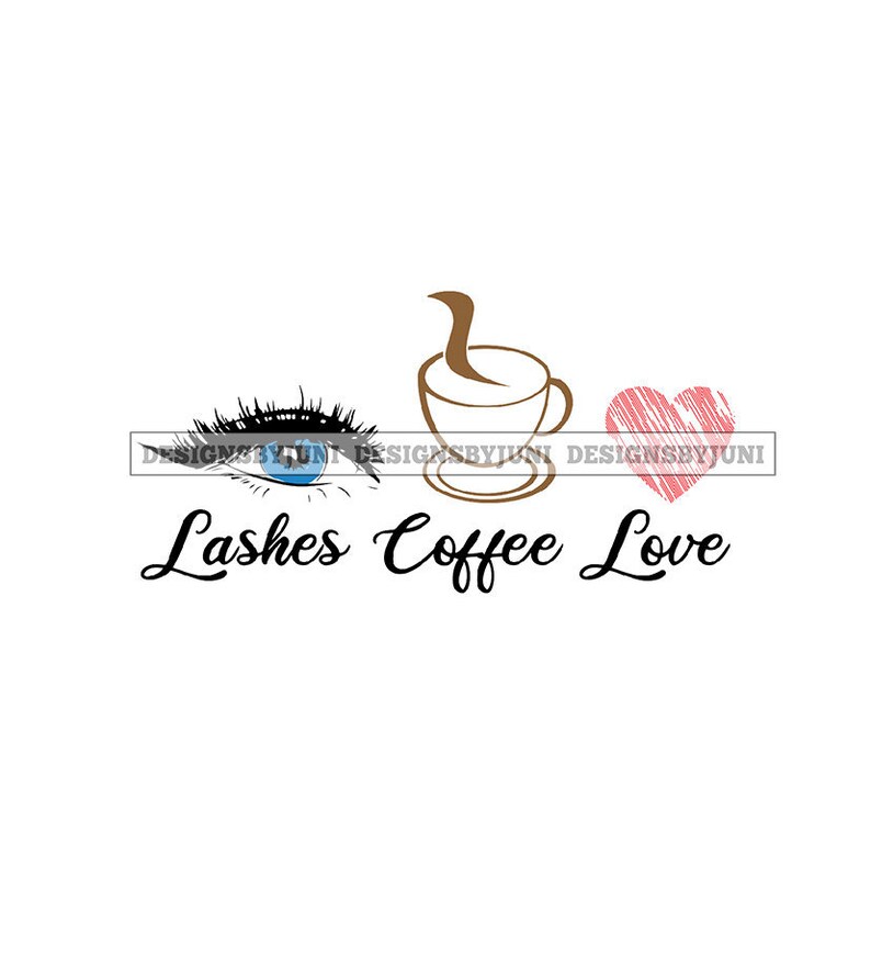 Cute Quote Lashes Coffee Love Fabulous SVG PNG JPG Vector ...