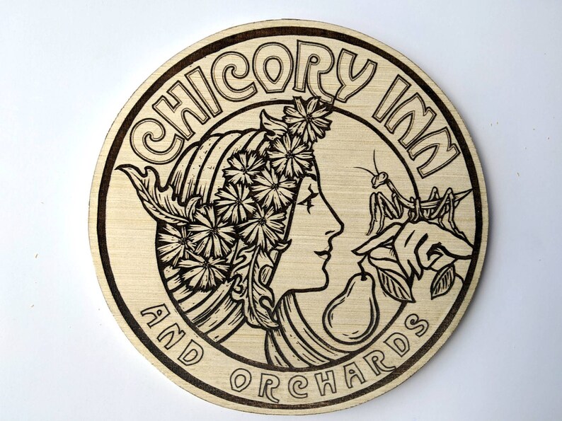 Custom Laser Engraved Logo Personalized Wood Sign Company Etsy