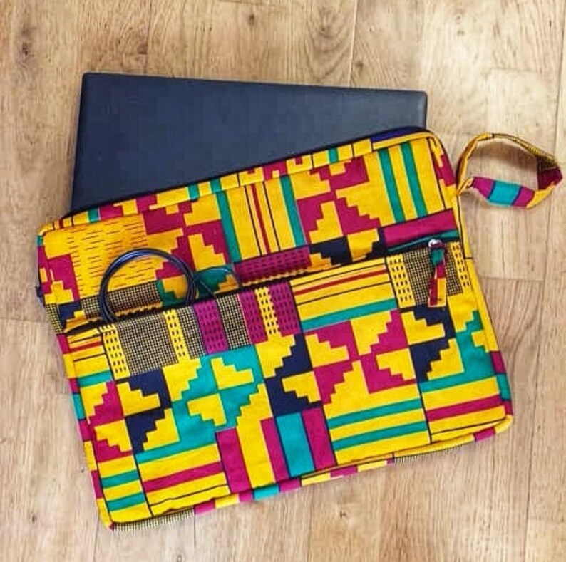 Handmade African Print Laptop Bag. Durable and Colourful Etsy