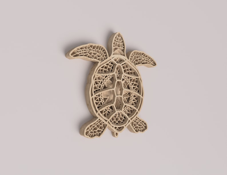 Download Sea turtle laser cut file layered svg vector design dxf | Etsy