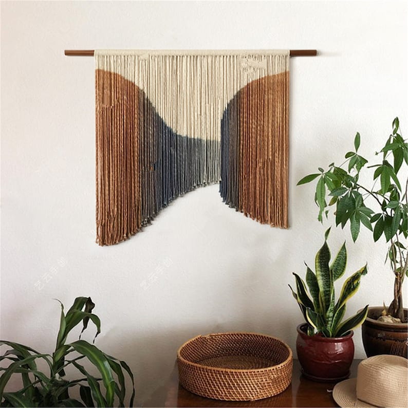 100 Cotton Rope Woven Wall Hanging Without Wood Stick 3d Stereo Art Hand Dyed Wall Hanging Large Wall Tapestry Bohemian Macrame Wall Art Craft Supplies Tools Jewelry Making Beading Vadel Com