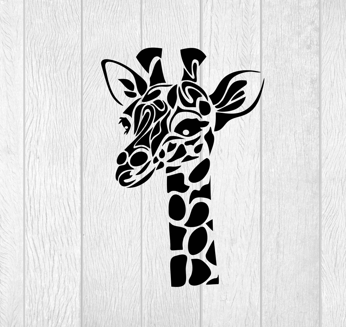 Giraffe Svg Giraffe Dxf Giraffe Vector Giraffe Face Clipart Etsy