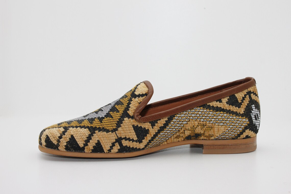 Women Loafers women fabrics loafers handmade loafers custom | Etsy