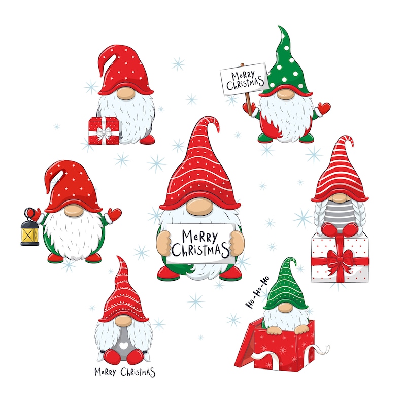 Download Christmas Gnome Clipart EPS PNG JPEG Nordic Gnome New Year ...