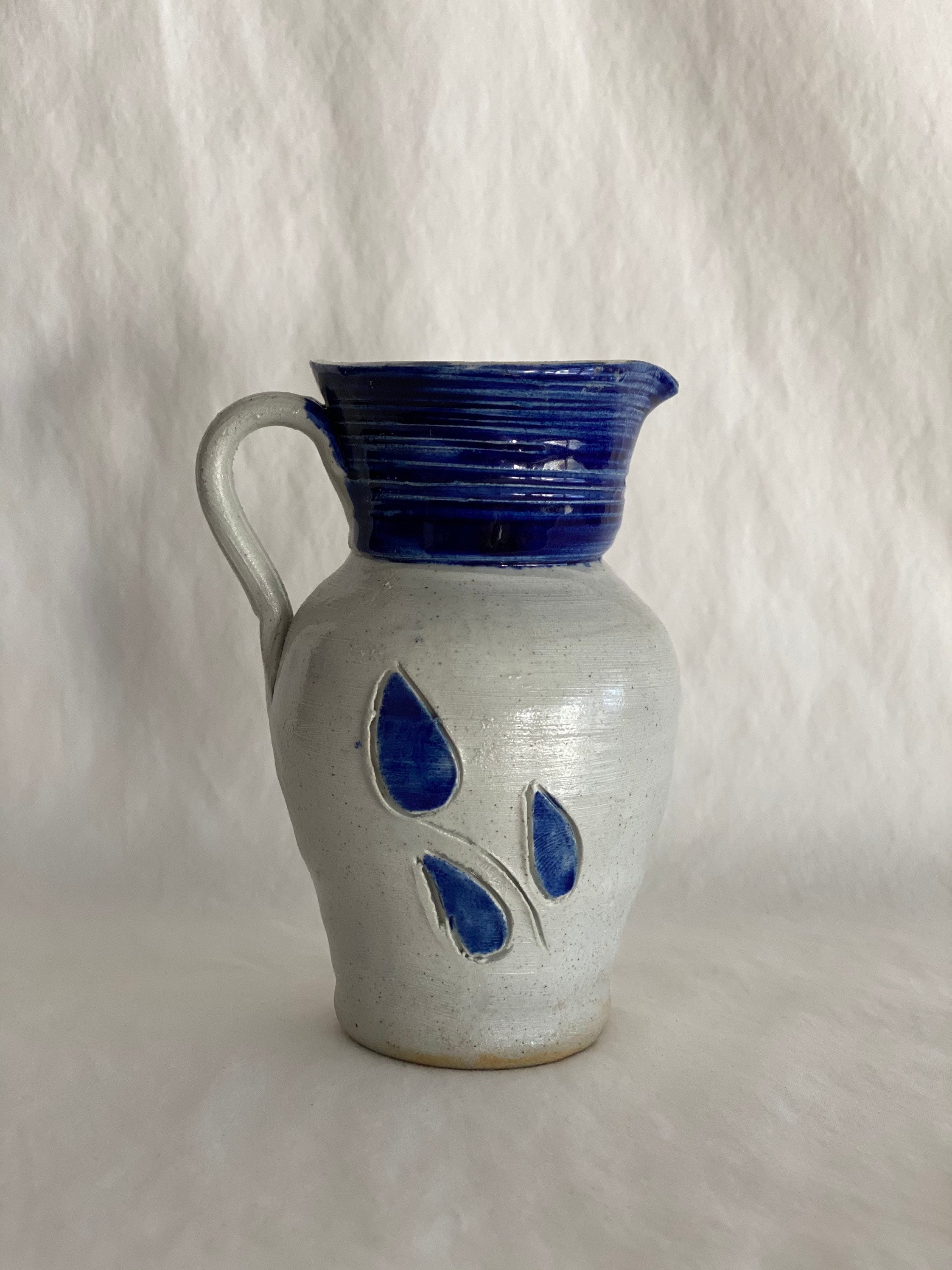 Vintage Williamsburg Pottery Small Salt Glazed Pitcher Etsy