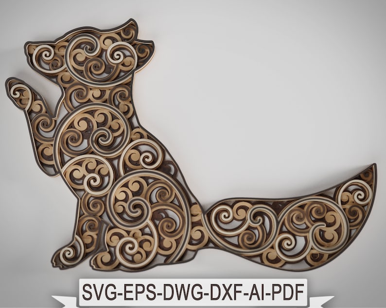 Download Svg Dxf Dwg Ai Cutting Laser Cut Layered Baby Fox Cut Svg Mandala Mandala Layered Svg Wall Art Art Collectibles Digital Pmgroup Pwr Edu Pl