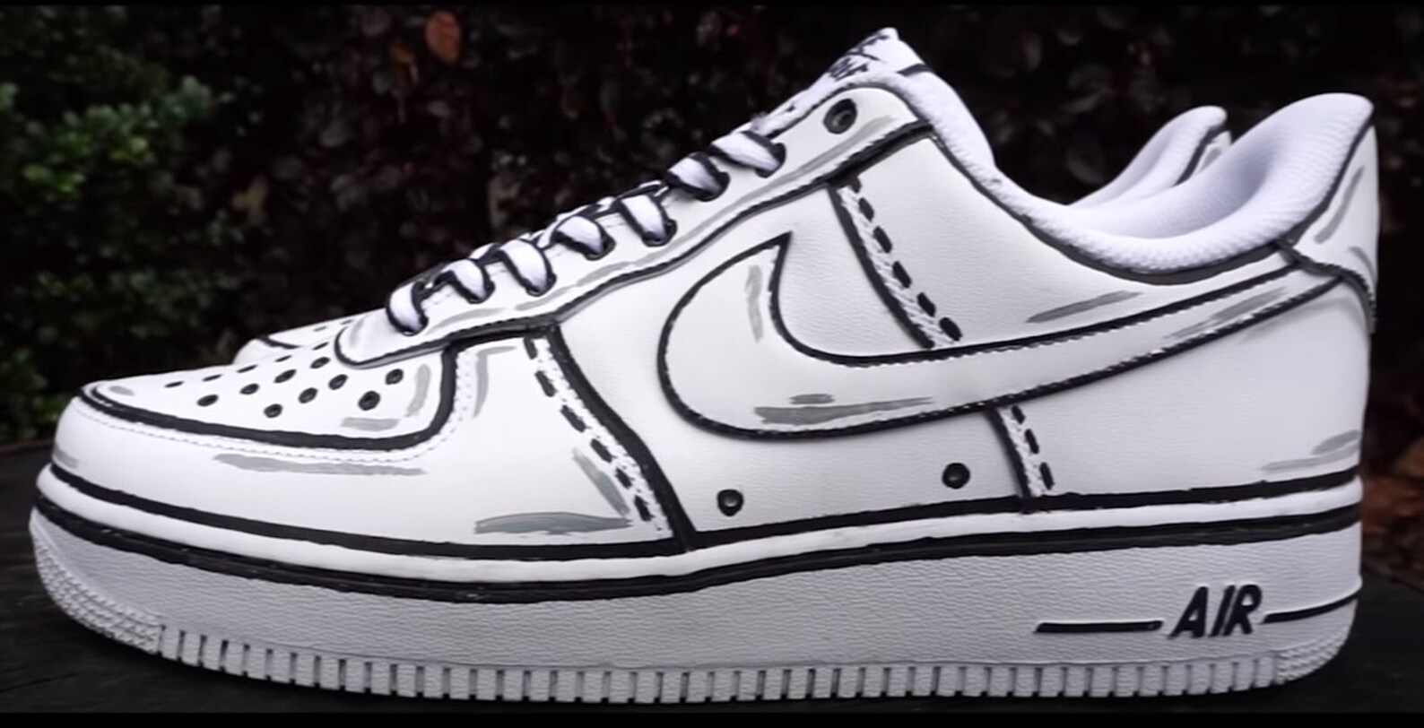 NIKE AF1 Cartoon Mono Air Force 1 | Etsy