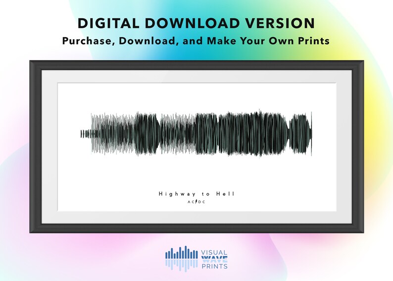 Download Personalized Gift Graduation Digital Download Sound Wave Art Mother S Day Custom Design Highway To Hell By Acdc Digital Prints Art Collectibles Delage Com Br