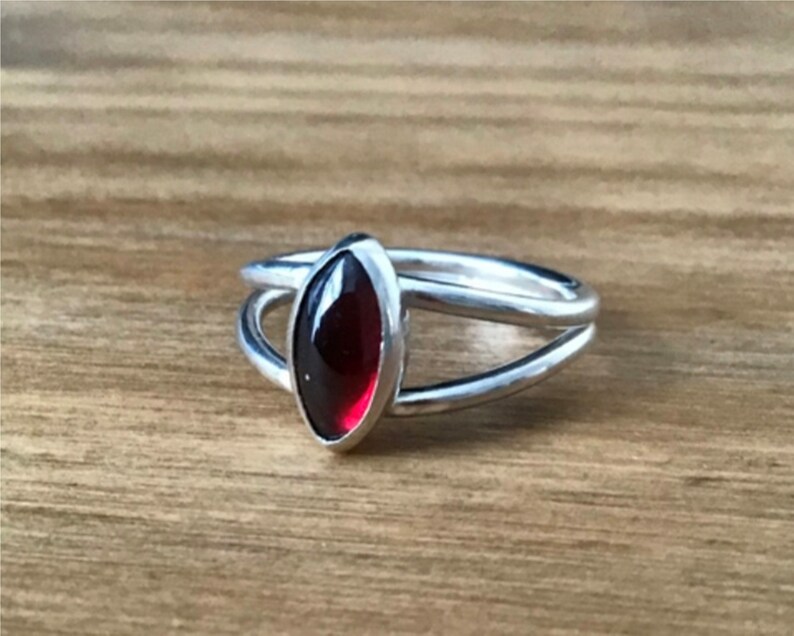 Band Ring Garnet Ring Statement Ring 925 Silver Ring Antique Ring Handmade Ring Designer Ring Thumb Ring Women Ring Gift For Her