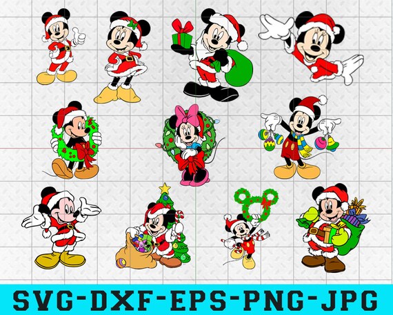 Download Merry Christmas Svg Minnie And Mickey Christmas Svg Bundle Etsy 3D SVG Files Ideas | SVG, Paper Crafts, SVG File