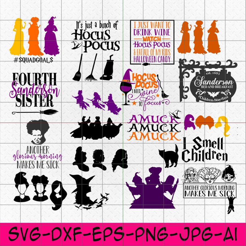 Download Hocus Pocus svg Halloween svg svg Bundle Sanderson Sisters ...