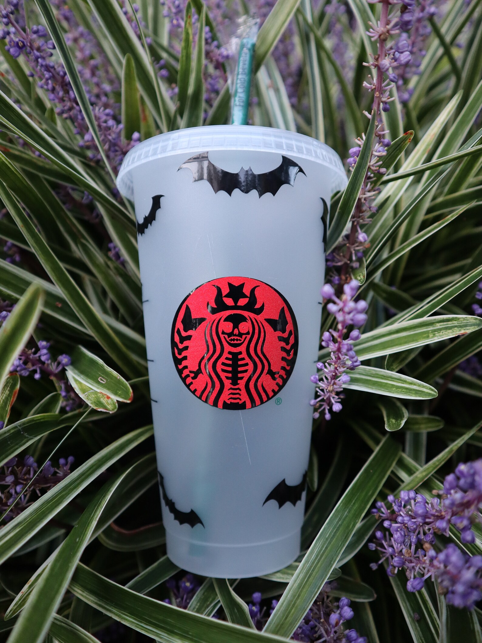 Personalized Halloween Starbucks Tumbler Cup Custom Bat Etsy