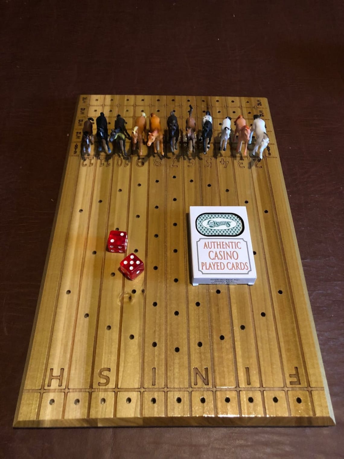 Dice games horse racing board games Holiday gift Etsy