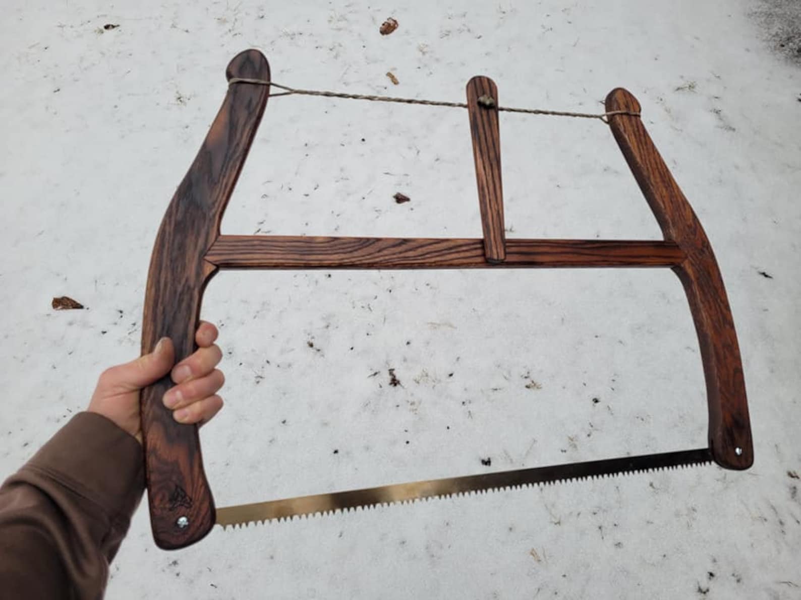 24 Buck saw Camp Saw Wooden Buck Saw Antique saw Etsy