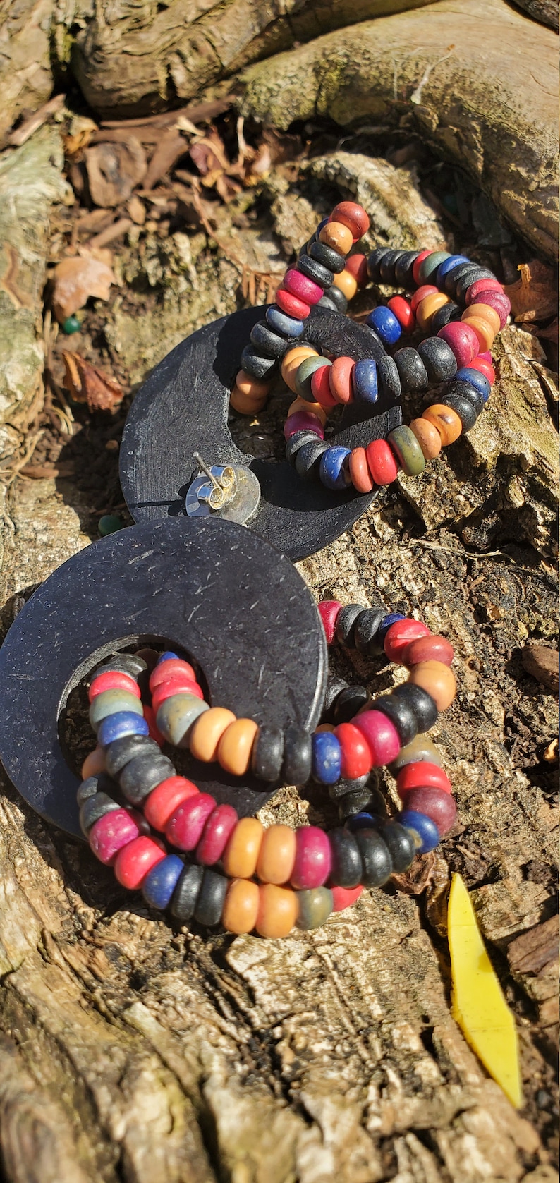 Unique Summer is coming Gift for Her Colorful Earrings Wood Casual