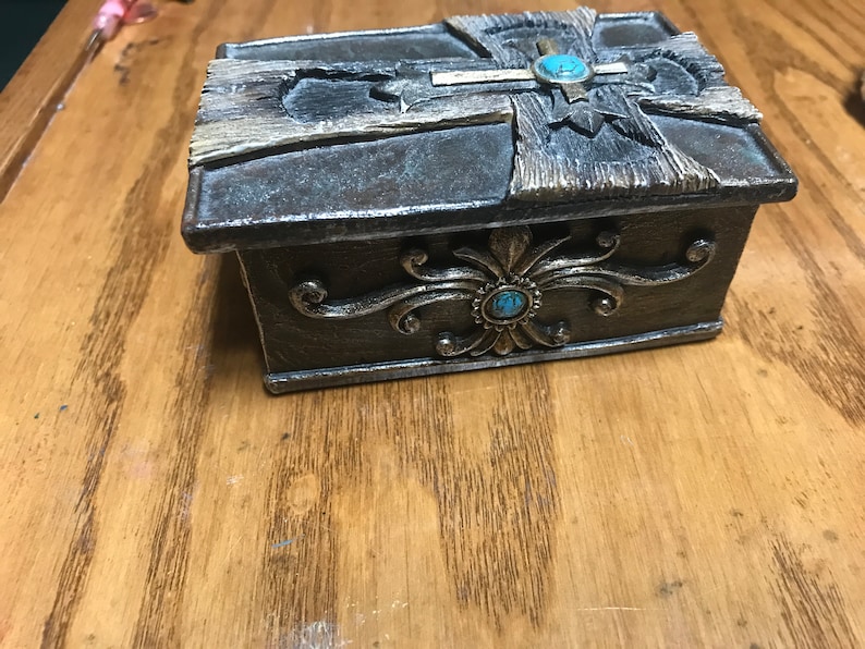 Cross Jade Jewelry Box