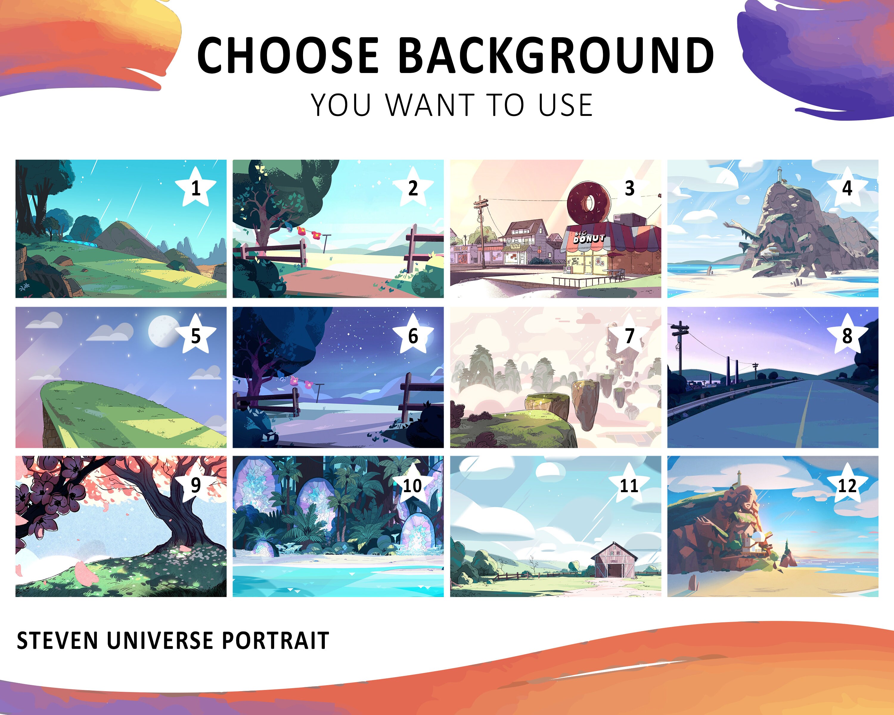 Benutzerdefinierte Steven Universum Porträt | Etsy