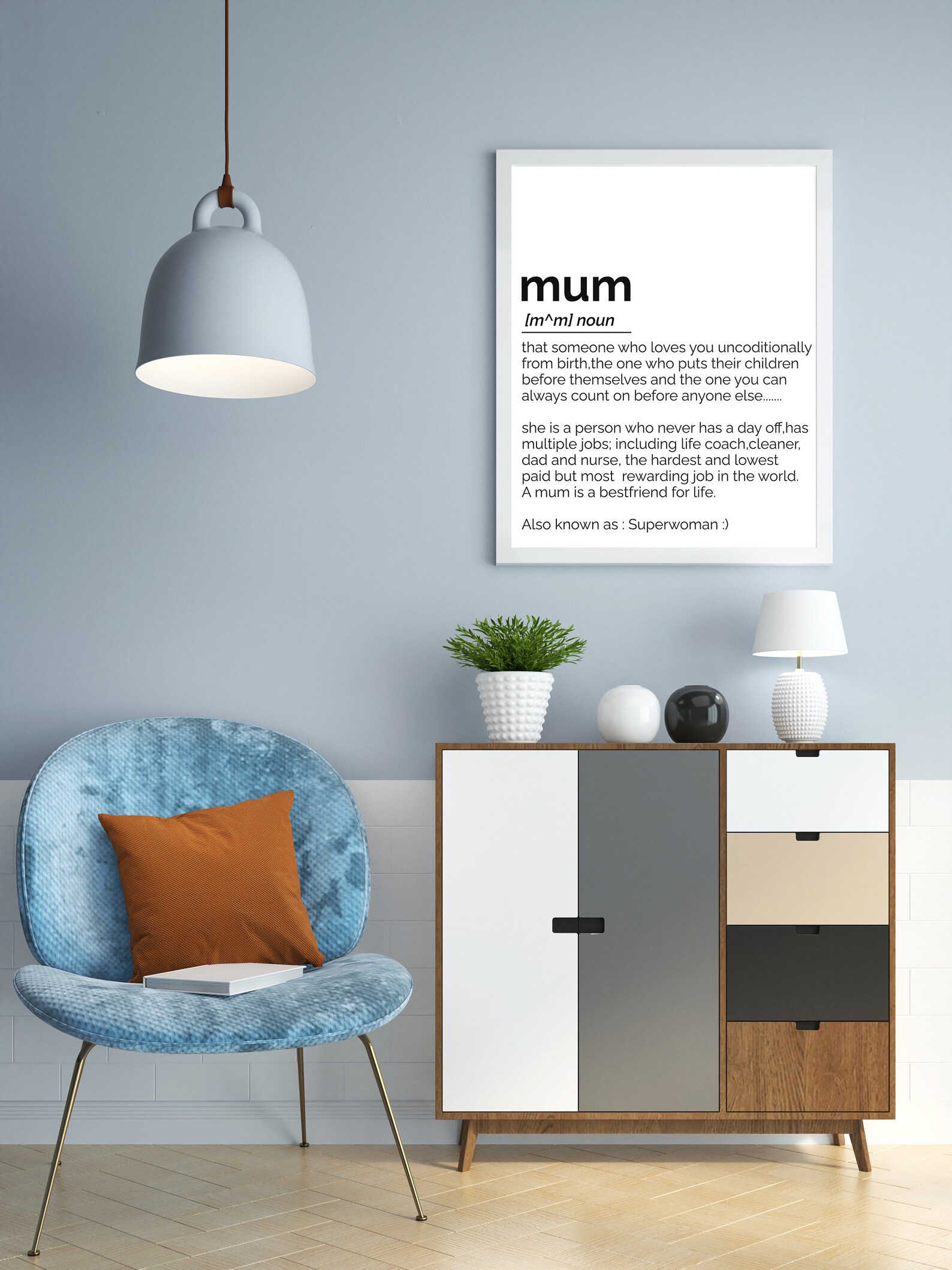 Mom noun mum Definition Downloadable Poster Print Definition | Etsy